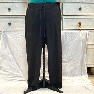 Heart and Soul Black Cargo Scrub Pants Lg